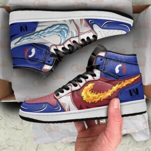 Shoto Todoroki Shoes Ice and Fire Custom Anime My Hero Academia Sneakers 7