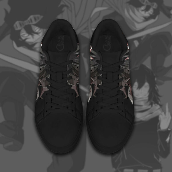 Shouta Aizawa Skate Shoes Black MHA Custom Anime Sneakers 3