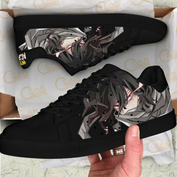Shouta Aizawa Skate Shoes Black MHA Custom Anime Sneakers 4
