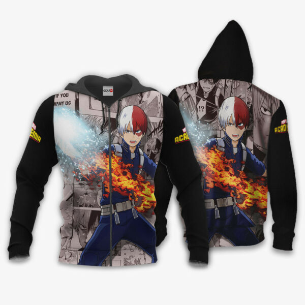 Shouto Todoroki Hoodie Custom My Hero Academia Anime Merch Clothes 1