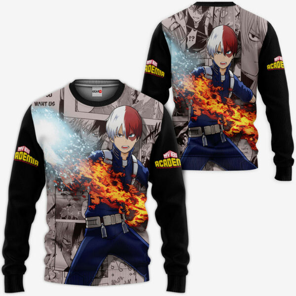 Shouto Todoroki Hoodie Custom My Hero Academia Anime Merch Clothes 2