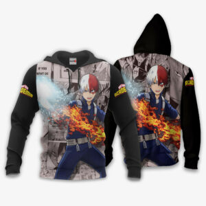 Shouto Todoroki Hoodie Custom My Hero Academia Anime Merch Clothes 8