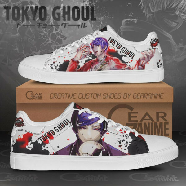 Shuu Tsukiyama Skate Shoes Tokyo Ghoul Custom Anime Sneakers SK11 1