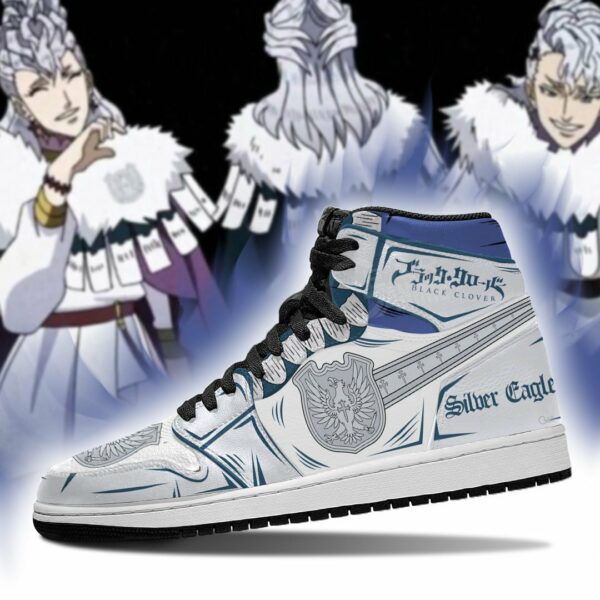 Silver Eagle Magic Knight Shoes Black Clover Shoes Anime 3