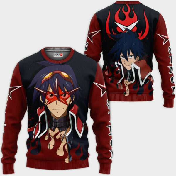 Simon Hoodie Custom Tengen Toppa Gurren Lagann Anime Merch Clothes 2