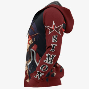 Simon Hoodie Custom Tengen Toppa Gurren Lagann Anime Merch Clothes 11