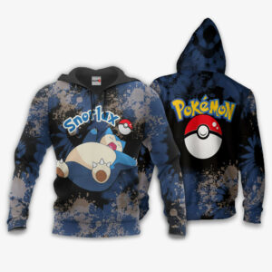 Snorlax Hoodie Custom Pokemon Anime Merch Clothes Tie Dye Style 8