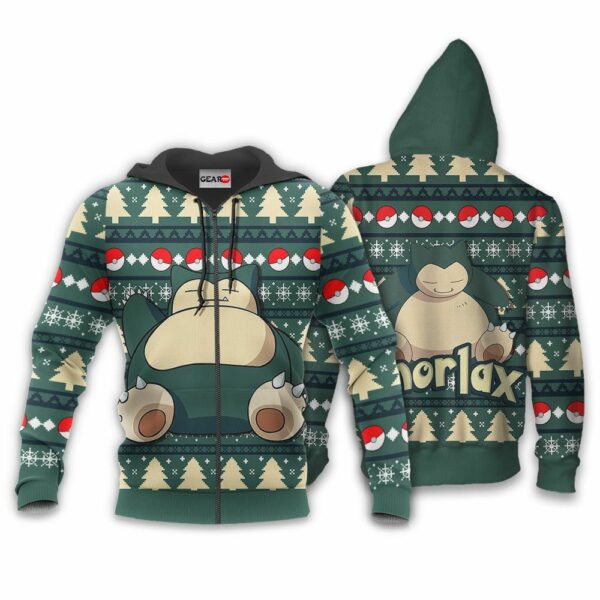 Snorlax Ugly Christmas Sweater Custom Anime Pokemon XS12 2