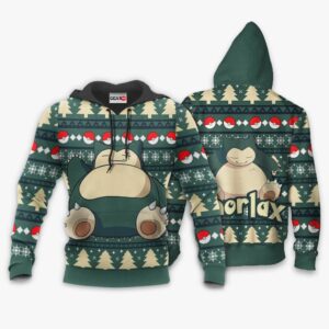 Snorlax Ugly Christmas Sweater Custom Anime Pokemon XS12 7