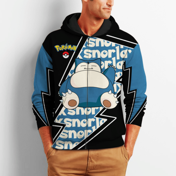 Snorlax Zip Hoodie Pokemon Shirt SD12 2