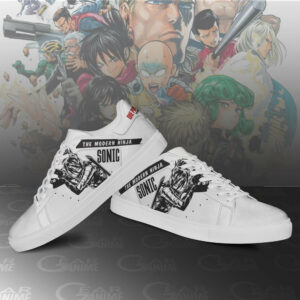 Sonic Skate Shoes One Punch Man Custom Anime Sneakers SK11 6