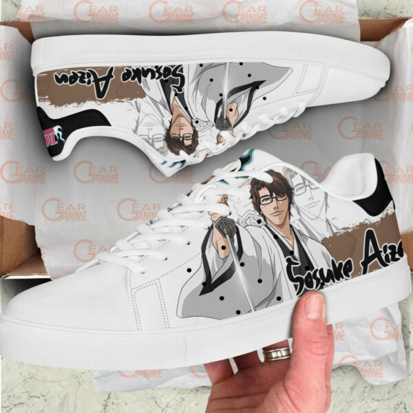 Sosuke Aizen Skate Shoes Custom Anime Bleach Shoes 2