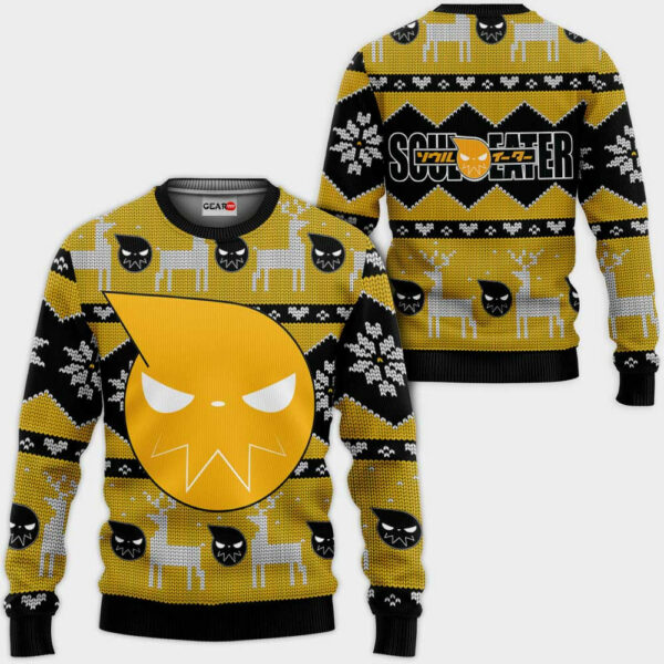 Soul Eater Symbol Ugly Christmas Sweater Custom Anime Soul Eater XS12 1