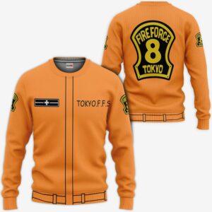 Special Fire Force Company 8 Hoodie Casual Uniform Fire Force Anime Merch Clothes 7