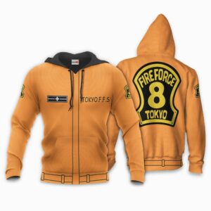 Special Fire Force Company 8 Hoodie Casual Uniform Fire Force Anime Merch Clothes 8