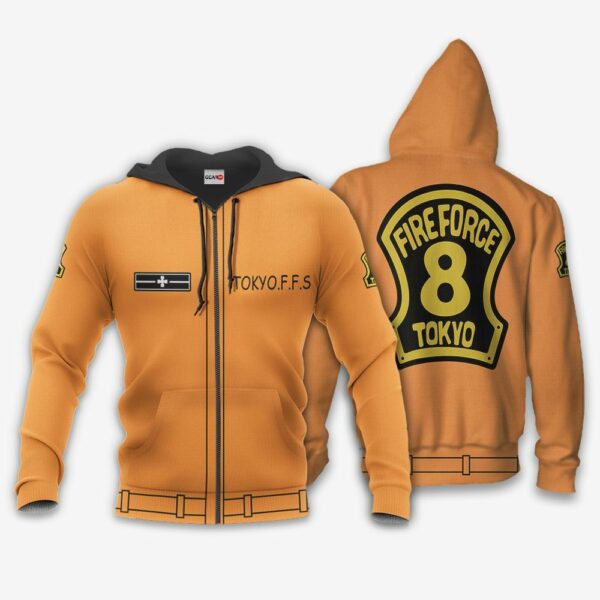Special Fire Force Company 8 Hoodie Casual Uniform Fire Force Anime Merch Clothes 1