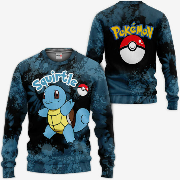 Squirtle Hoodie Custom Pokemon Anime Merch Clothes Tie Dye Style 2