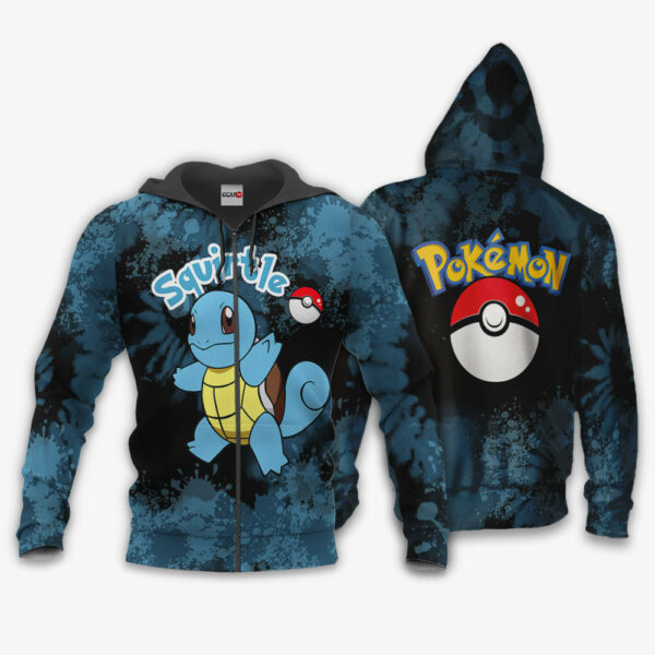 Squirtle Hoodie Custom Pokemon Anime Merch Clothes Tie Dye Style 1