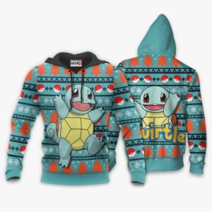 Squirtle Ugly Christmas Sweater Custom Anime Pokemon XS12 7