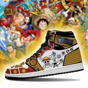 Straw Hat Pirates Jolly Roger Shoes Custom Anime One Piece Sneakers 5