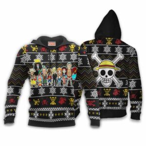 Straw Hat Pirates Ugly Christmas Sweater Custom Anime One Piece XS12 7