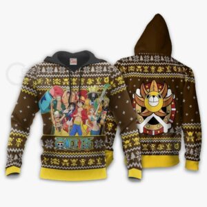 Straw Hat Pirates Ugly Christmas Sweater One Piece Anime Xmas 7