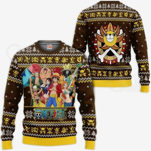 Straw Hat Pirates Ugly Christmas Sweater One Piece Anime Xmas 1