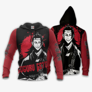 Suguru Geto Hoodie Custom Jujutsu Kaisen Anime Merch Clothes Monochrome 8