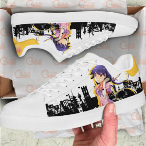 Suruga Kanbaru Skate Shoes Custom Anime Bakemonogatari Shoes 5