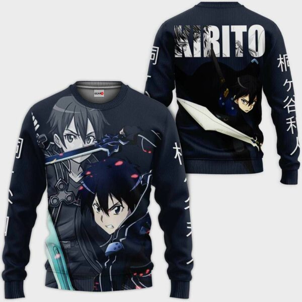 Sword Art Online Kirito Anime Hoodie Shirts 2