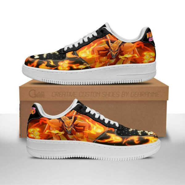 Tailed Beast Kurama Shoes Custom Anime Sneakers Leather 1