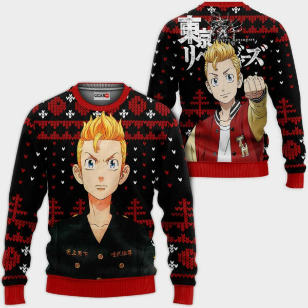 Takemichi Hanagaki Ugly Christmas Sweater Custom Anime Tokyo Revengers 1