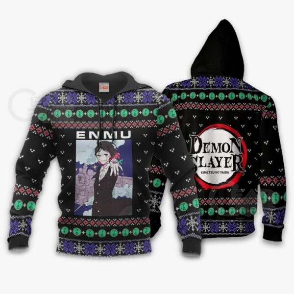 Tamio Enmu Ugly Sweater Christmas Kimetsu Anime Gift 3