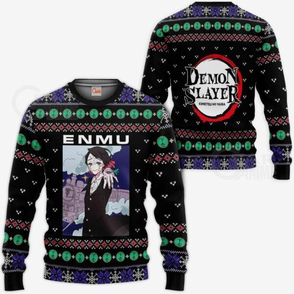 Tamio Enmu Ugly Sweater Christmas Kimetsu Anime Gift 1