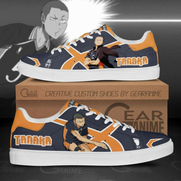 Tanaka Ryuunosuke Skate Shoes Custom Haikyuu Anime Sneakers 1