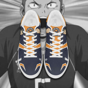 Tanaka Ryuunosuke Skate Shoes Custom Haikyuu Anime Sneakers 7