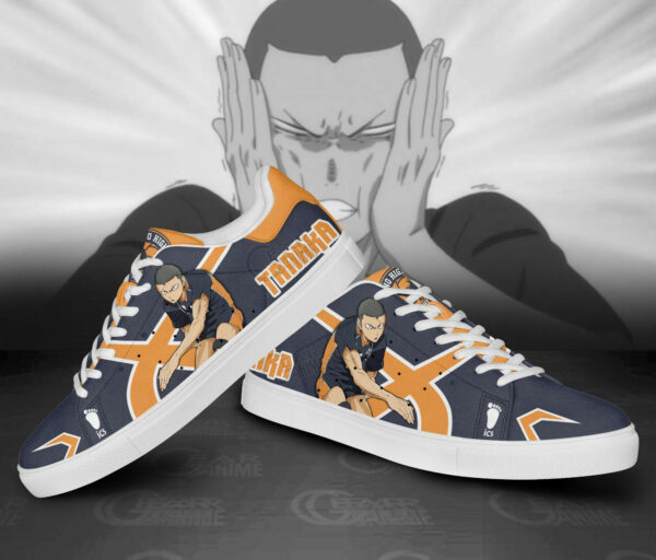 Tanaka Ryuunosuke Skate Shoes Custom Haikyuu Anime Sneakers 3