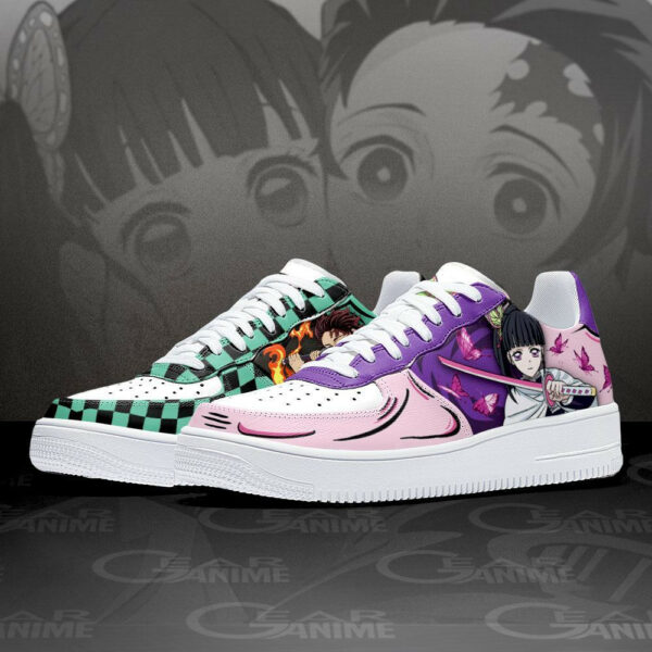 Tanjiro and Kanao Air Shoes Custom Anime Demon Slayer Sneakers 2