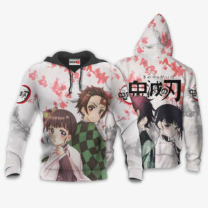 Tanjiro and Kanao Hoodie Custom Kimetsu Anime Merch Clothes Valentine's Gifts 8