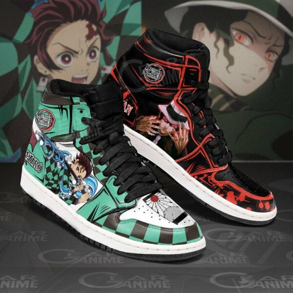 Tanjiro and Muzan Shoes Custom Anime Demon Slayer Sneakers 2