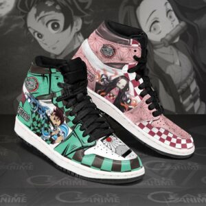 Tanjiro and Nezuko Shoes Custom Demon Slayer Anime Sneakers For Fans 10