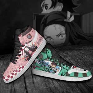 Tanjiro and Nezuko Shoes Custom Demon Slayer Anime Sneakers For Fans 14