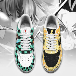 Tanjiro and Zenitsu Air Shoes Custom Anime Demon Slayer Sneakers 7