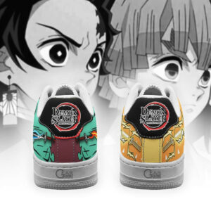 Tanjiro and Zenitsu Air Shoes Custom Breathing Demon Slayer Anime Sneakers 7