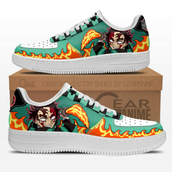 Tanjiro Bloody Rage Air Shoes Custom Demon Slayer Anime Sneakers 1