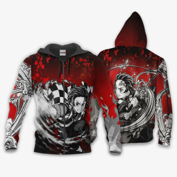 Tanjiro Hoodie Custom Kimetsu Anime Merch Clothes Japan Art 1