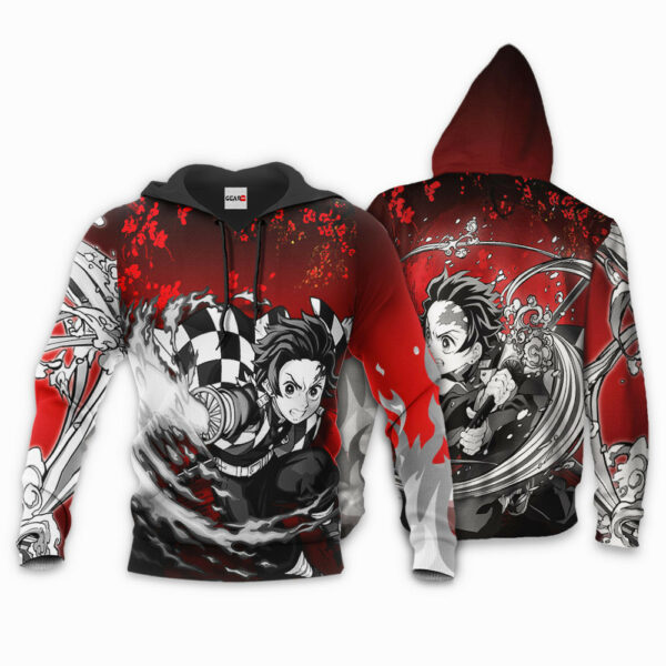 Tanjiro Hoodie Custom Kimetsu Anime Merch Clothes Japan Art 3