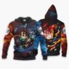 Akatsuki Juzo Biwa Hoodie Custom Anime Naruto Merch Clothes Tie Dye Style 12