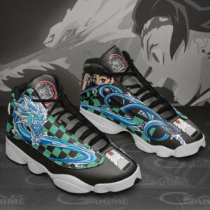 Tanjiro JD13 Shoes Custom Water Breathing Anime Demon Slayer Sneakers 7