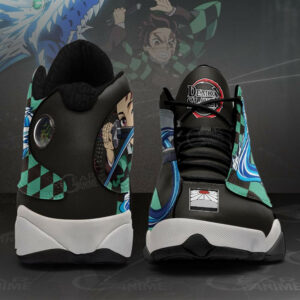 Tanjiro JD13 Shoes Custom Water Breathing Anime Demon Slayer Sneakers 9